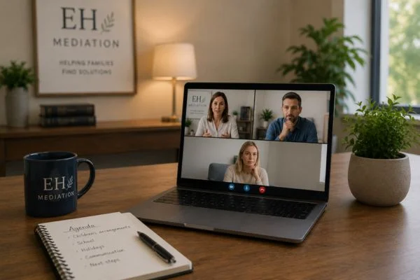 child access mediation Newton Abbot online meeting.