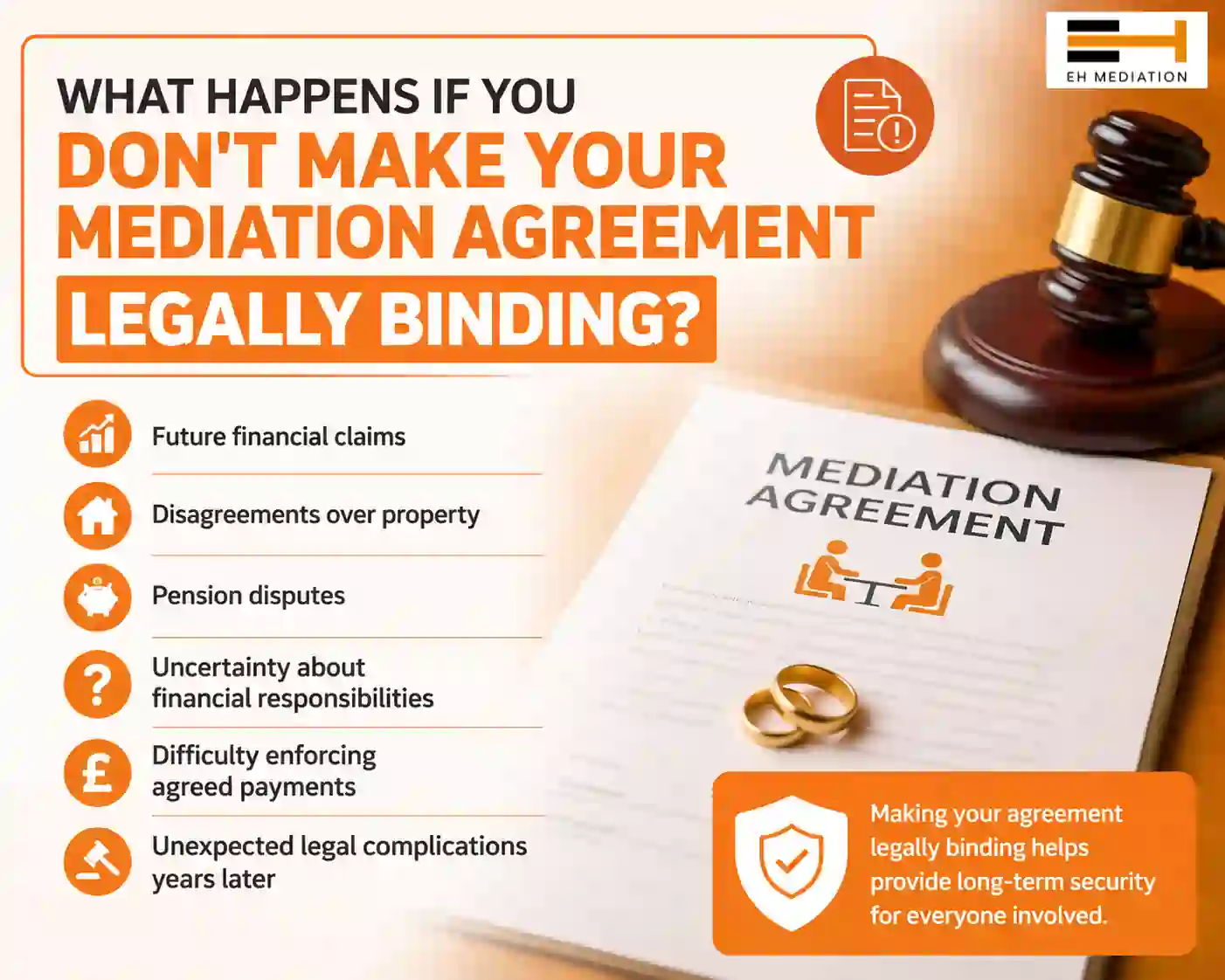 What Happens If You Don't Make Your Mediation Agreement Legally Binding Newton Abbot?